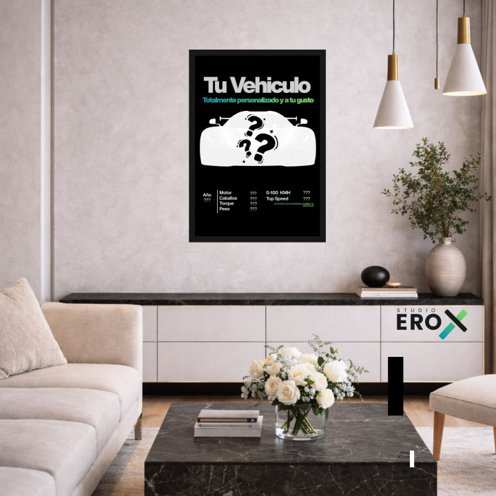 Cuadro Personalizado de Vehiculos   | StudioErox