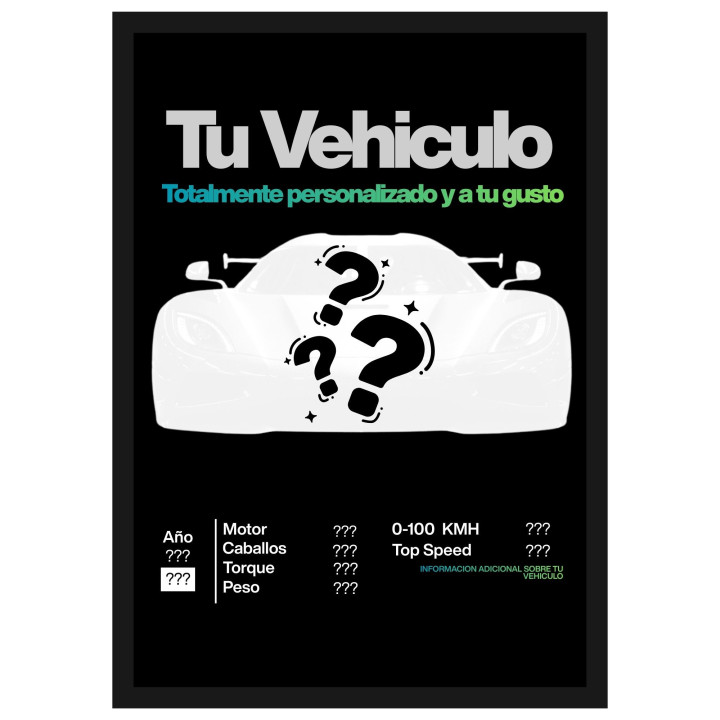 Cuadro Personalizado de Vehiculos   | StudioErox